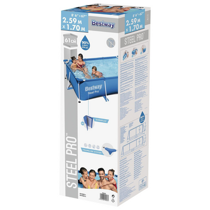 Piscina rectangular familiar 2.6m x 1.7m