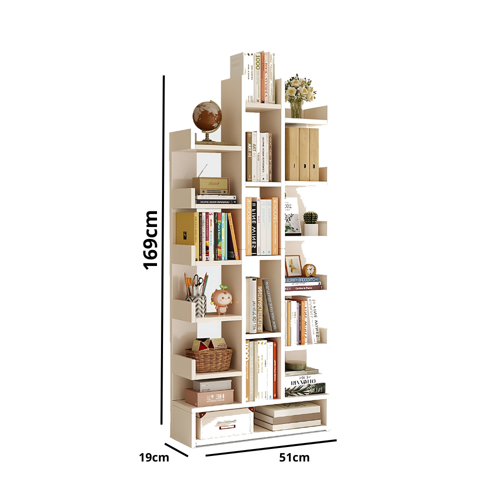 Estantería Librero Asimétrico Moderno