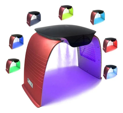 Cabina Led vapor ozono facial 7 colores