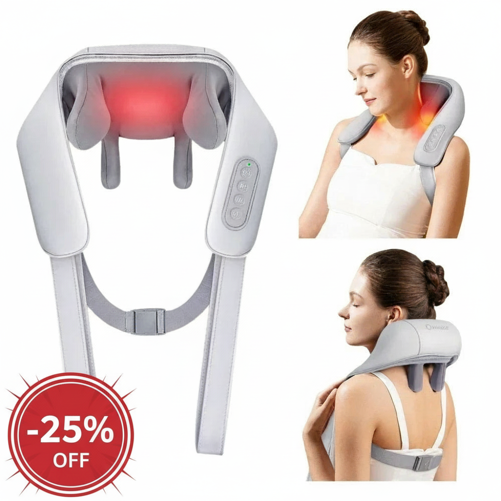 Massaggiatore cervicale con badge sconto 25%